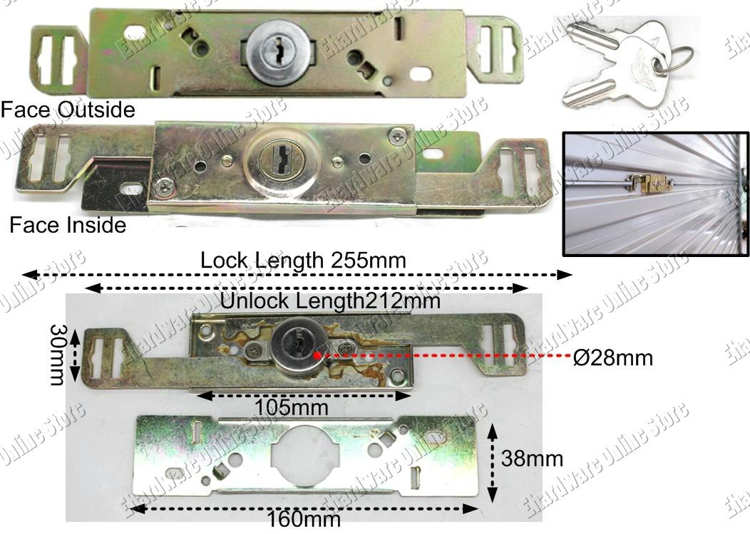 Roller Shutter Center Door Lock (SGH322)