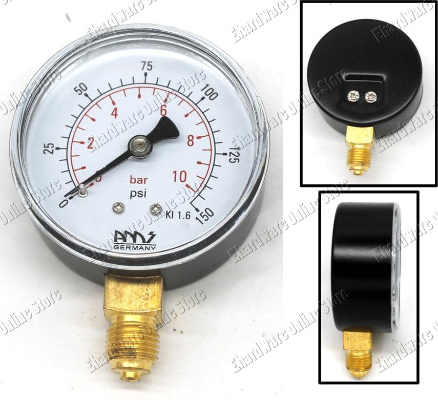 PNEUMATIC PRESSURE GAUGE BASE ENTRY 100MM 0-7BAR (B100-7)