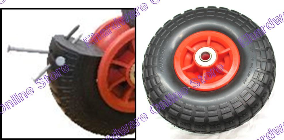 Hand Truck Puncture Proof Polyurethane Wheel 10"X3.5-4 (PUW10X3-5X4)