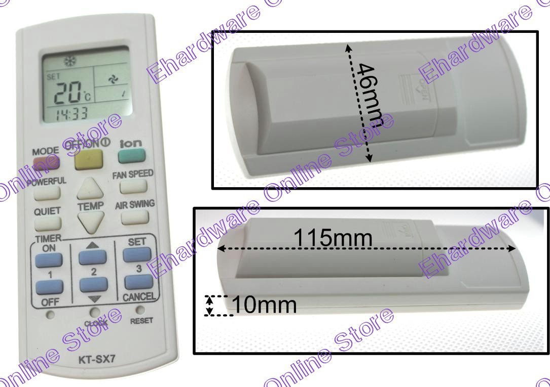 Panasonic Air Conditioner Remote Control Replacement (No Require Setup) (A75C3299)
