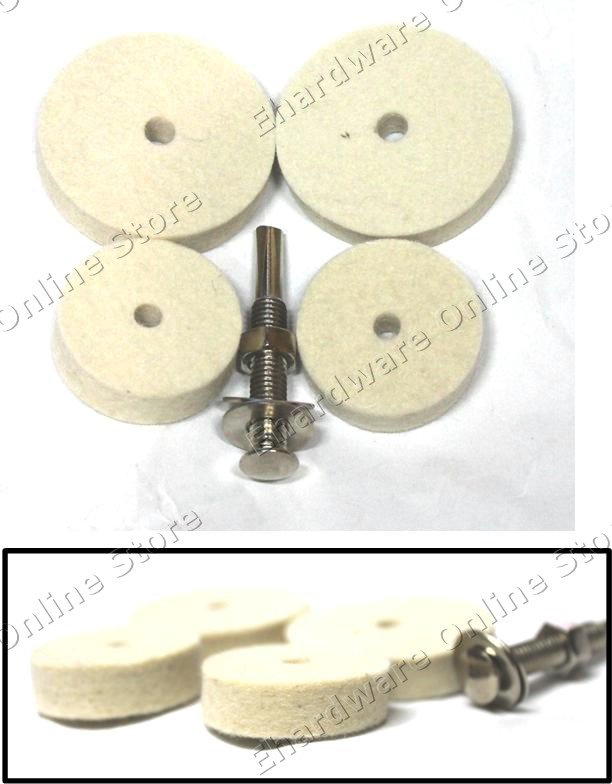 Felt Buffing Polish Wheel & Shank Set (WFPS31)