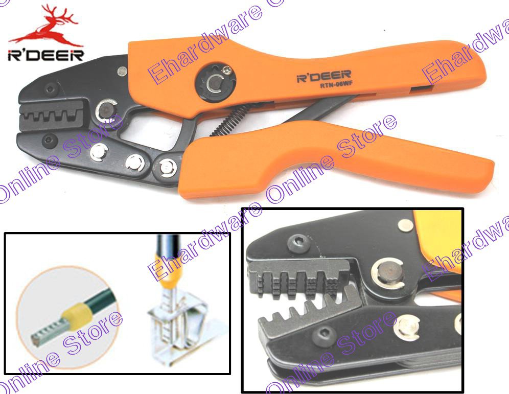 Bootlace Cord End Ferrule Ratchet Crimping Tools (RTN-06WF)