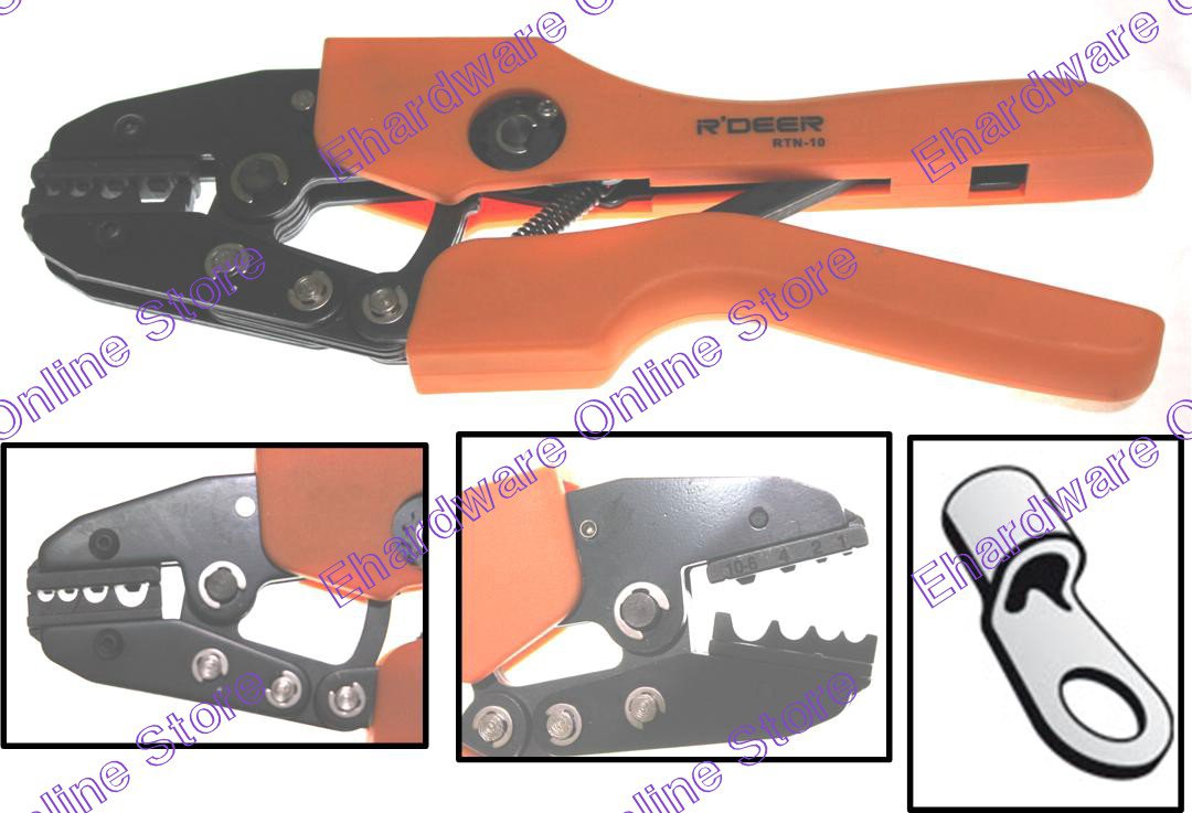 Ratchet Crimping Tool For Non-insulated Terminals (RTN-10)
