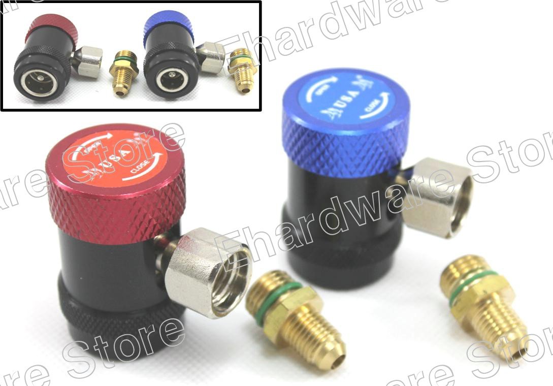 HIGH LOW SIDE R-134A ADJUSTABLE QUICK COUPLER SET (US-QC134LH)