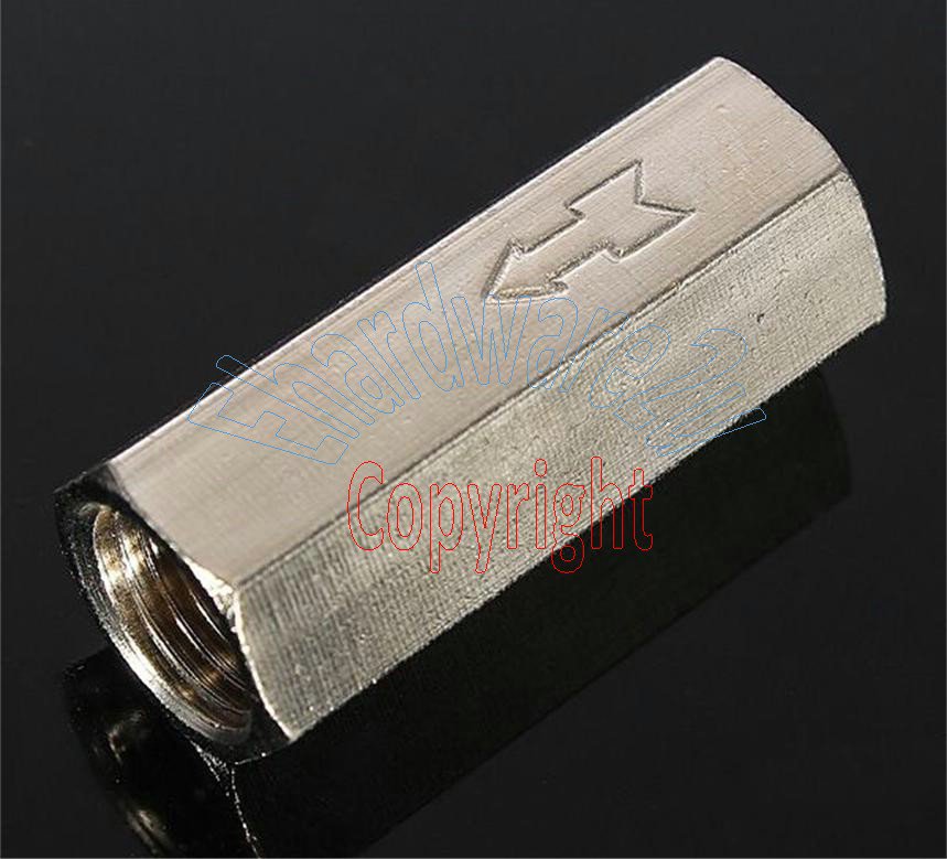 Compact Inline Brass Check Valve 1/8" (DCV01)