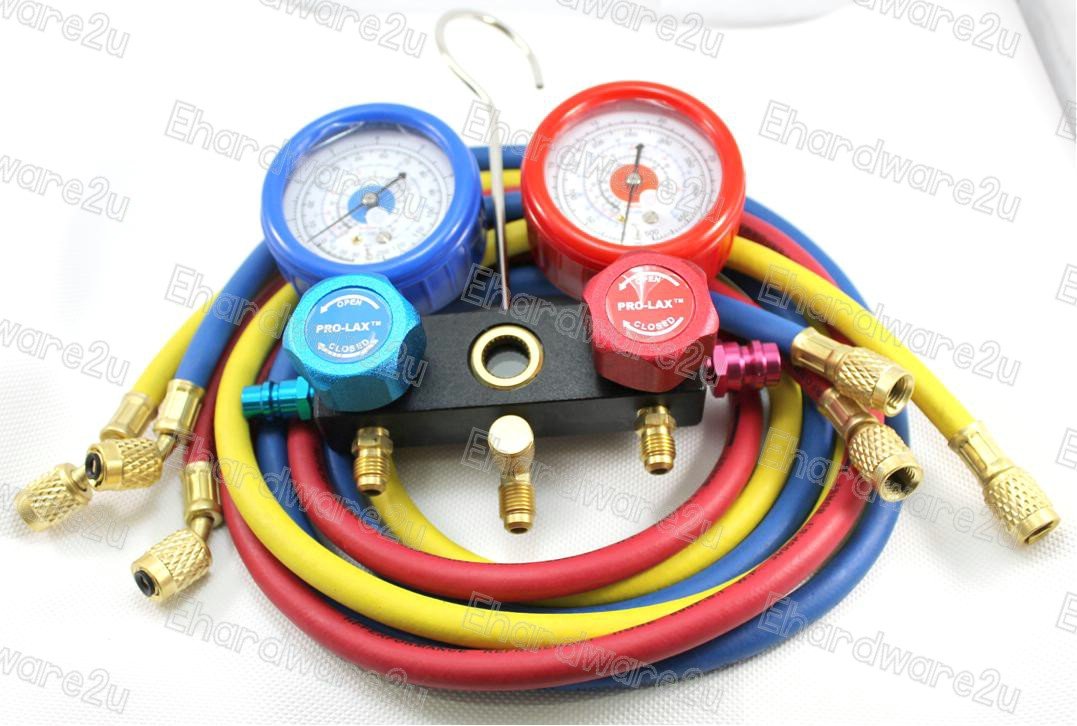 Air-Cond Service Dual Manifold Gauge Set R12/R22 (LX-1004)