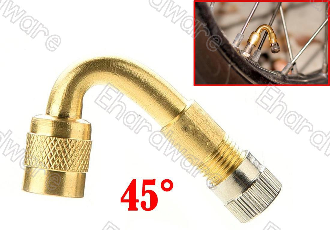 45 Degree Bent Tire Valve Extension Adapter (TVE45D)