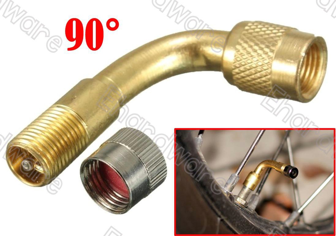 90 Degree Bent Tire Valve Extension Adapter (TVE90D)