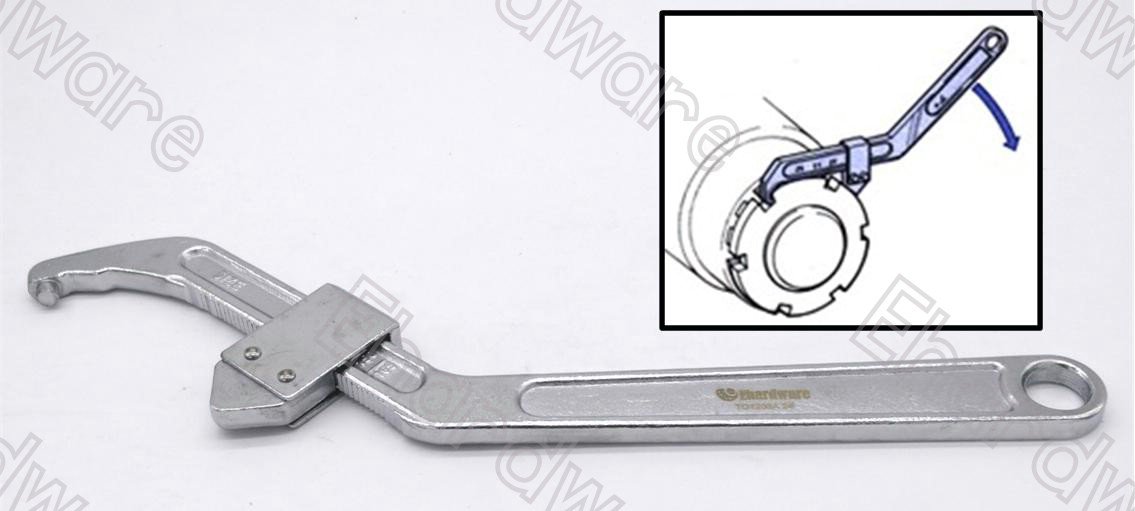 Adjustable Hook Pin Wrench Spanner 95-165mm (TD1208A-2)