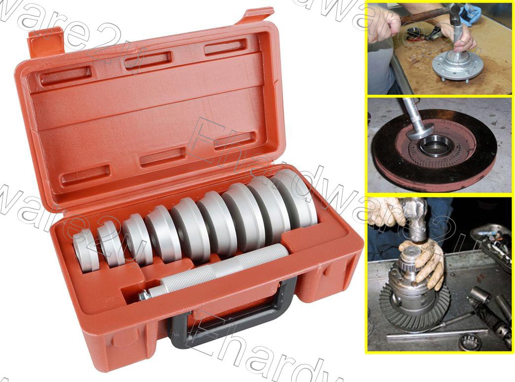 10PCSÂ BEARING RACE & SEAL INSTALLER TOOL SET 40-81MM (1611)
