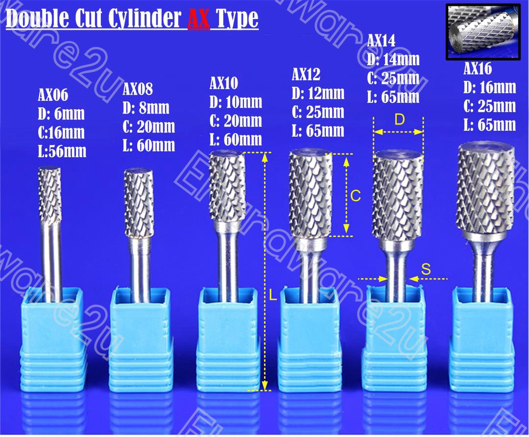 TUNGSTEN CARBBIDE ROTARY BURR 10MM (AX10)