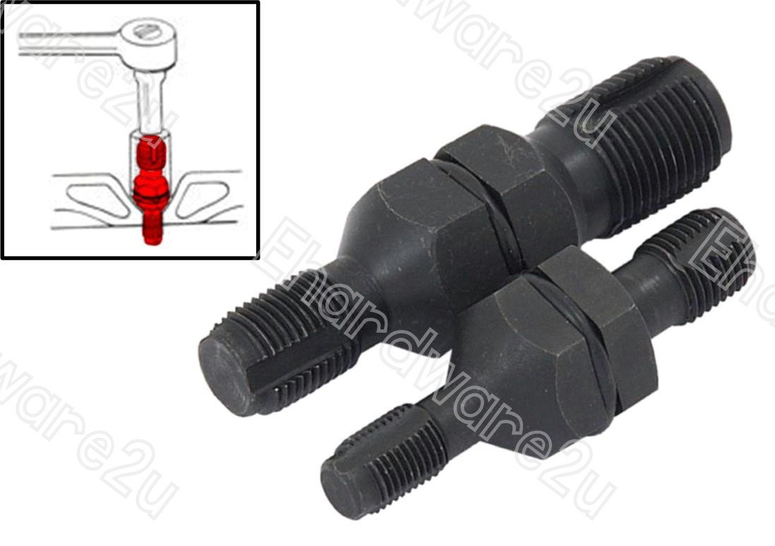 2Pcs 4-Size Spark Plug & Oxygen Sensor Ports Thread Chaser (1617-4)