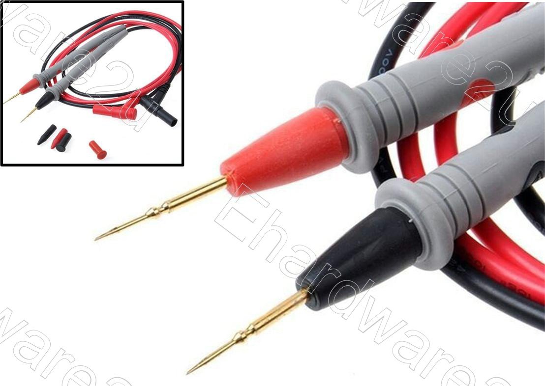 Multimeter Ultra Sharp Needle Tip Test Lead Probe CATIII 1000V 20A (HM-445)