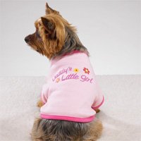 Daddy's Little Girl Tee Dog Clothes Pink (SM)