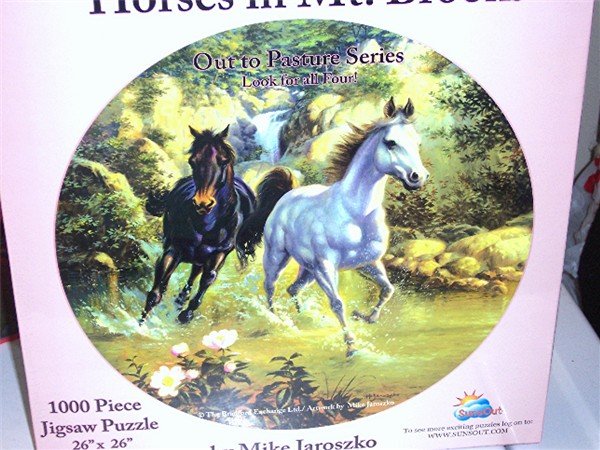 Horses in Mt Brook Out to Pasture Series 1000 PC Puzzle
