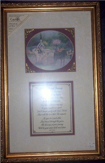 Gold Embossed Framed Print Marriage Journey Wedding The Marriage Journey by Jadine Nollan