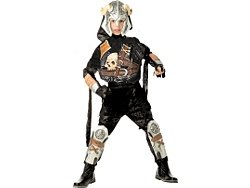 Crossbones Warrior Child Halloween Costume 8-10 Pirate