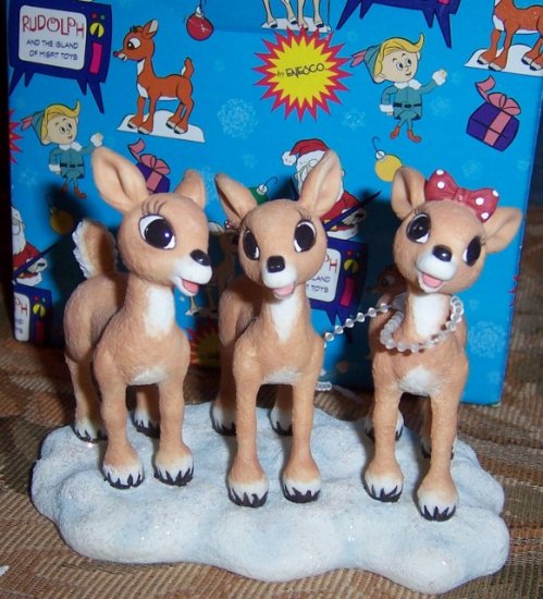 rudolph and clarice figurine