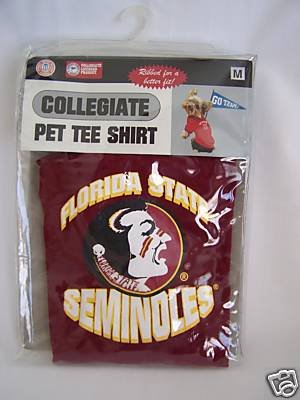 NEW FLORIDA STATE SEMINOLES DOG PET SHIRT SIZE LARGE