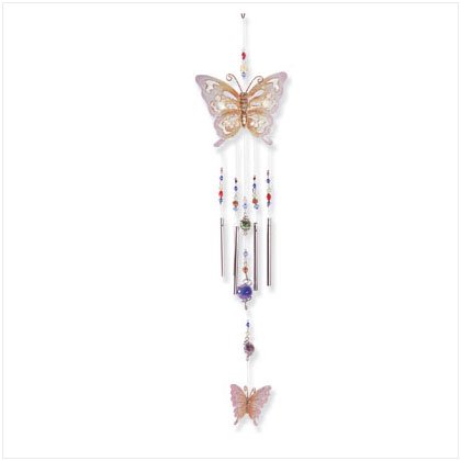 SHIMMERING BUTTERFLY WINDCHIME - 33155