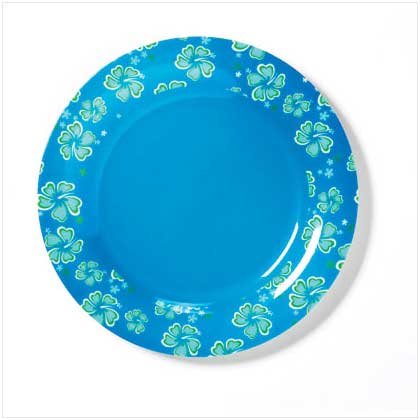BLUE HAWAIIAN MELAMINE SALAD PLATE - 36680