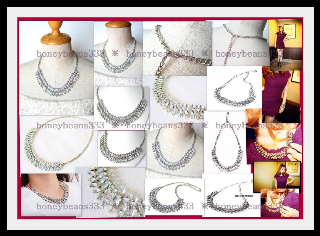 Stunning Bling Wedding Crystal Necklace 024 - FREE SHIP