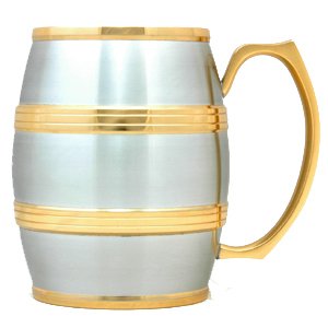 Julian Barrel Mug (Gold Trimmed) G1253