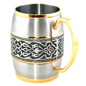Edward Barrel Mug (Gold Trimmed) G2213