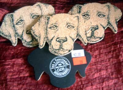 Cork Magnets DOG HEAD Heat Table Protector