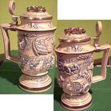 Car Race Avon Collector's Stein Raised Lid Design