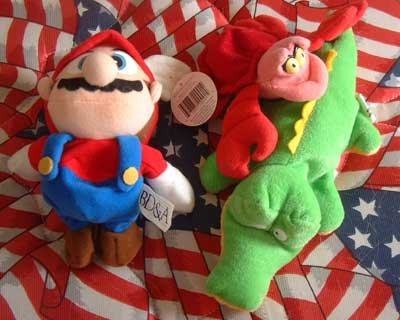 Plush Lot Mario Brothers Sebastian Crab Alligator