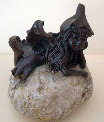 PIXIE FAIRY on Rock Fantasy Decor