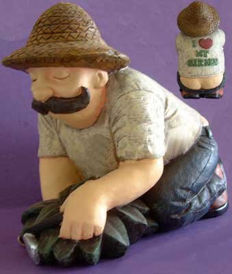 "I Love My Garden" Gardening Man Outdoor Decor