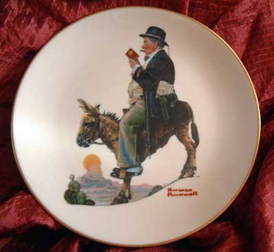 Norman Rockwell Plate Danbury Mint 'The Tourist'