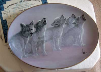 'Soul Music' Wolf Bradford Exchange Collector Plate