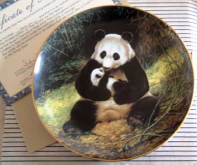 'The Panda' Wildlife Society LMT ED Collector Plate