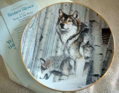 'Broken Silence' Wolf Hamilton Collection Collector Plate