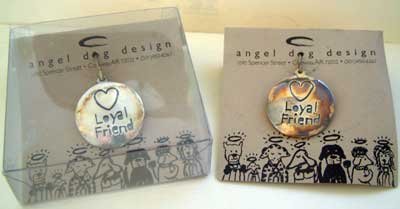 LOYAL FRIEND Dog Tag Sterling Silver NEW $18.50 w/box