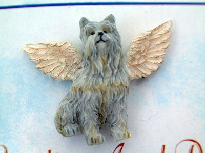 Schnauzer Guardian Angel Dog Pin - Ganz