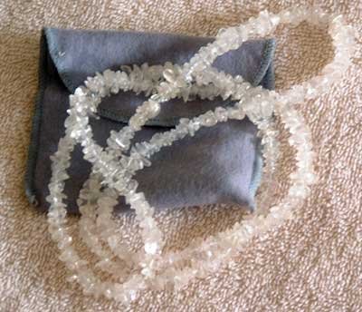 Genuine Crystal Quartz 36'' Strand Necklace