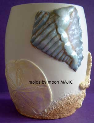 SILICONE MOLD Multi SHELL Star Fish Sand Dollar Pillar Candle Soap Resin Molds