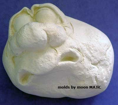 SILICONE MOLD Silly ROCK FACE #2 Fun! Candle Soap Resin Plaster Cement