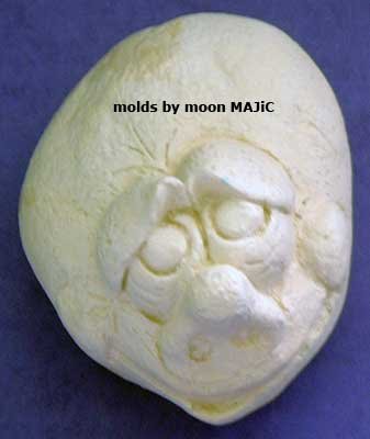 SILICONE MOLD Silly ROCK FACE #3 Candle Soap Resin Molds