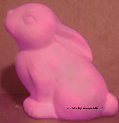 BUNNY RABBIT Sit Classic Easter Animal SILICONE Candle Soap Resin Plaster Cement MOLD