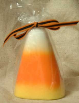CANDY CORN Pillar SILICONE Candle Soap Resin Plaster Cement MOLD