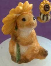 SUNFLOWER CHIPMUNK Animal Flower SILICONE Candle Tart Soap Resin MOLD
