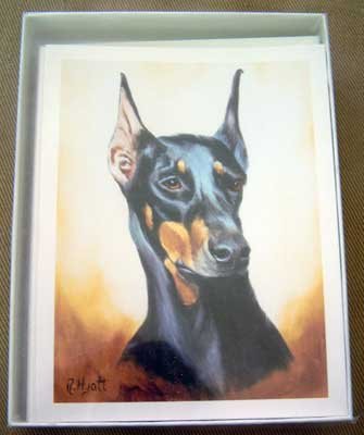Doberman #3 Dog Notecards Envelopes Set - Maystead - NEW