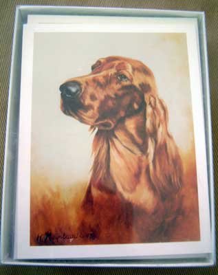 Irish Setter #2 Dog Notecards Envelopes Set - Maystead - NEW