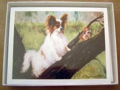 Papillion #3 Dog Notecards Envelopes Set - Maystead - NEW