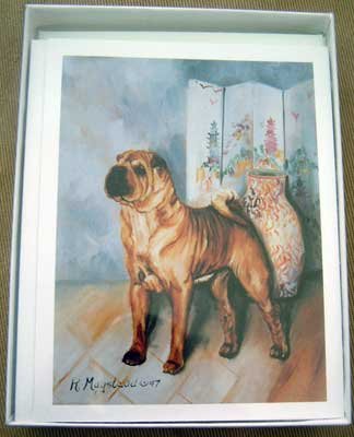 Shar Pei #2 Dog Notecards Envelopes Set - Maystead - NEW